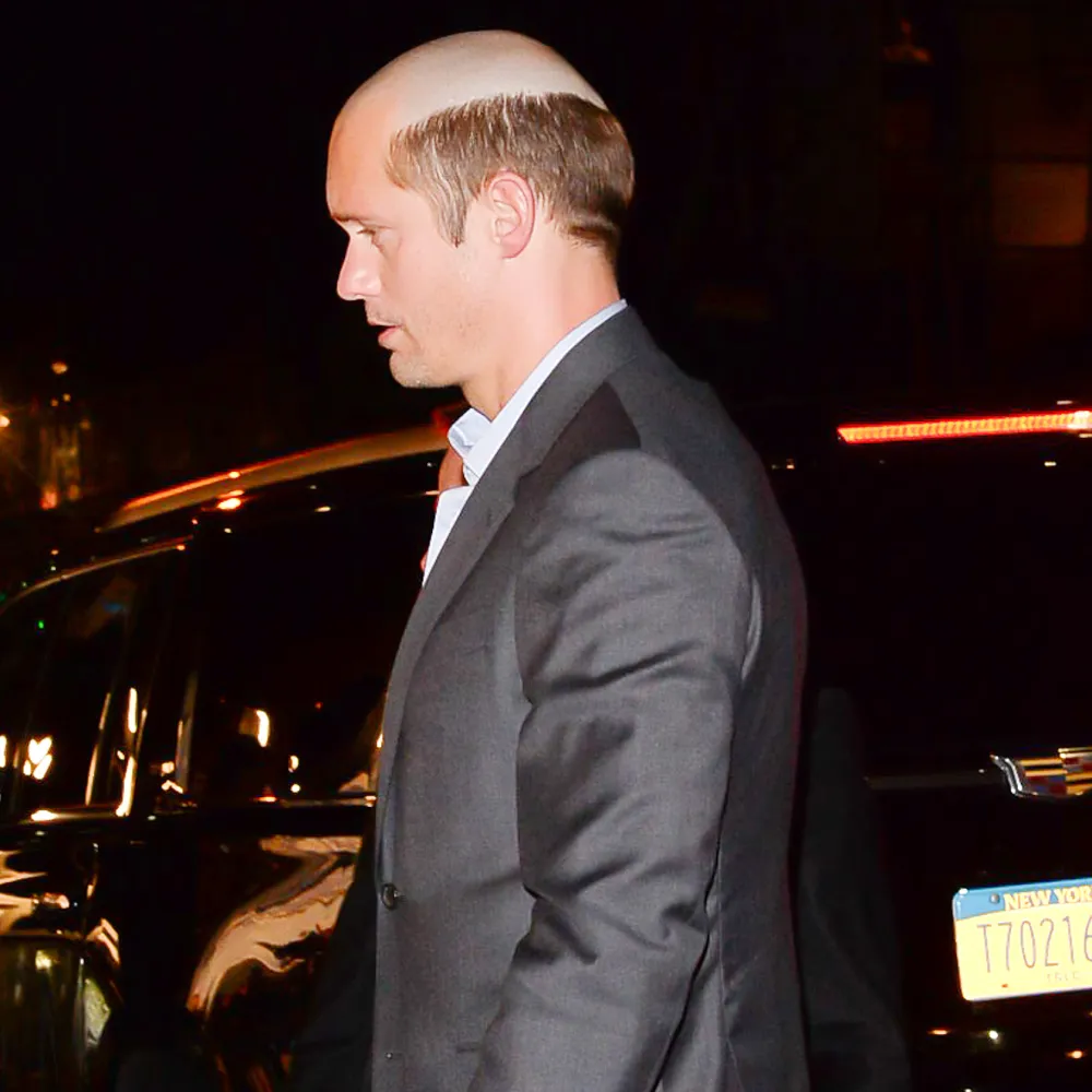 Alexander Skarsgard haircut bald profile