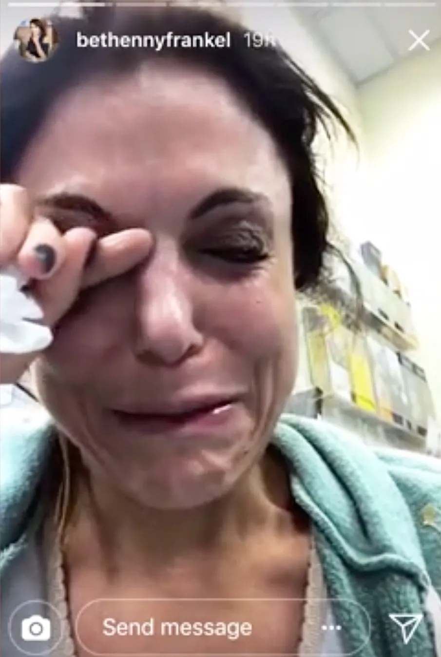 Bethenny Frankel crying