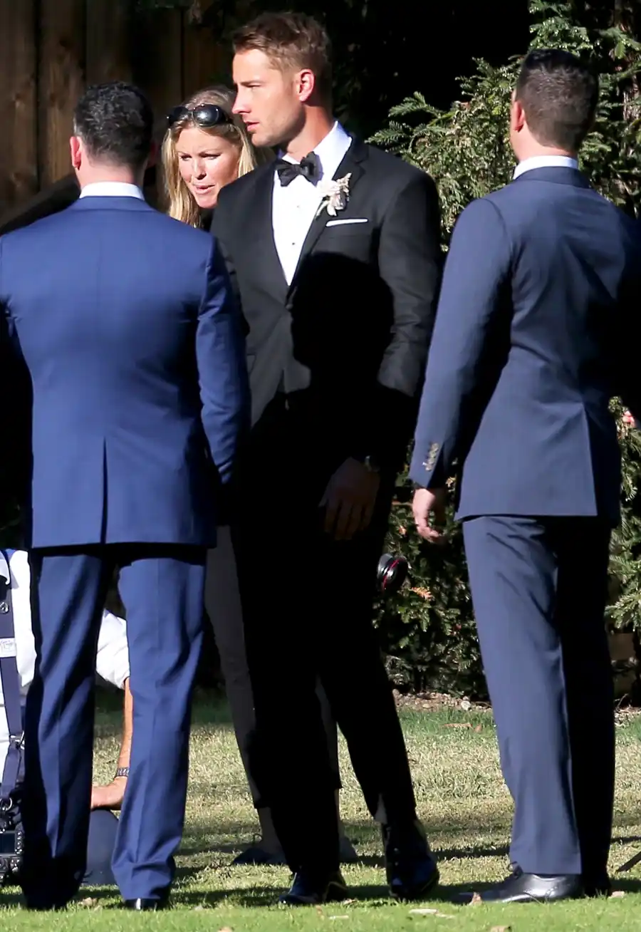 Justin Hartley ties the knot with Chrishell Stause on October 28, 2017.