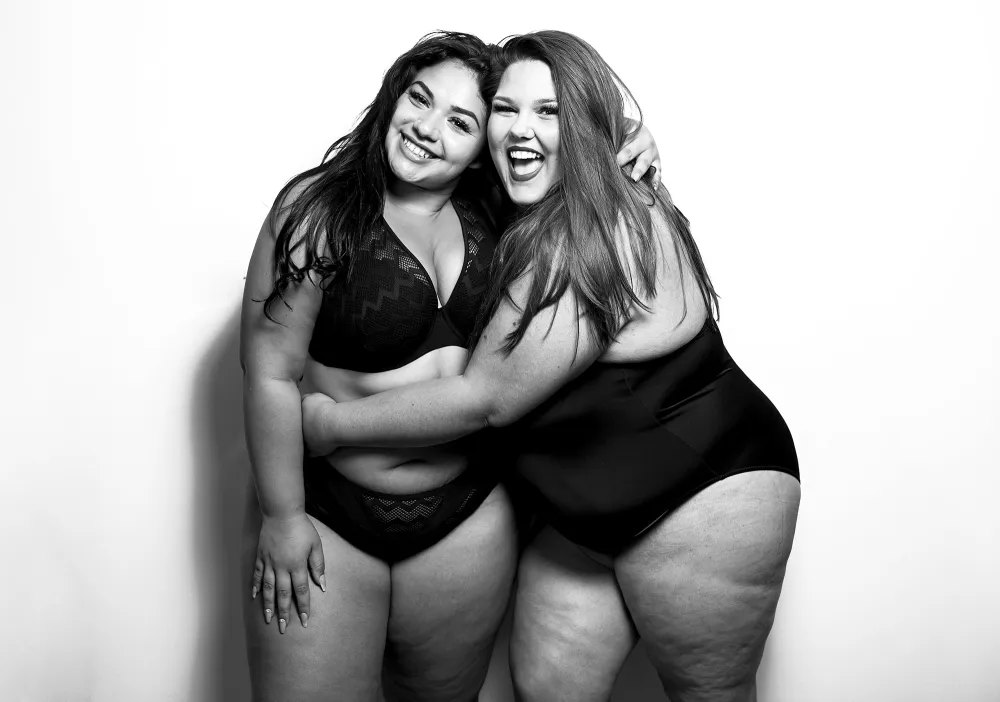 Plus-Size Models Diana Sirokai and Callie Thorpe Karizza