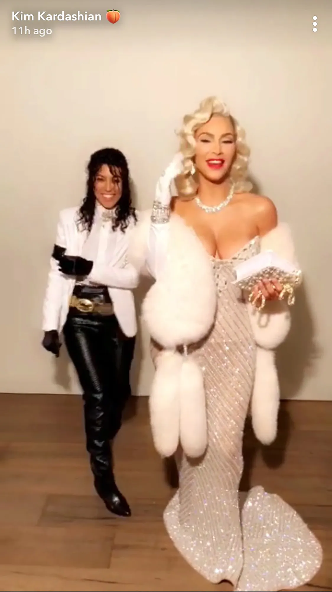 Kourtney Kardashian, Kim Kardashian West, Michael Jackson, Marilyn Monroe, Halloween Costume