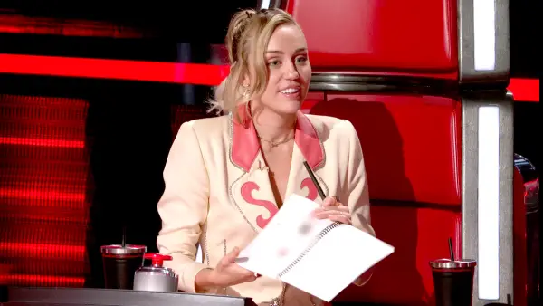 Miley Cyrus on The Voice