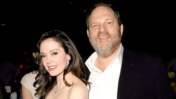 Rose McGowan and Harvey Weinstein