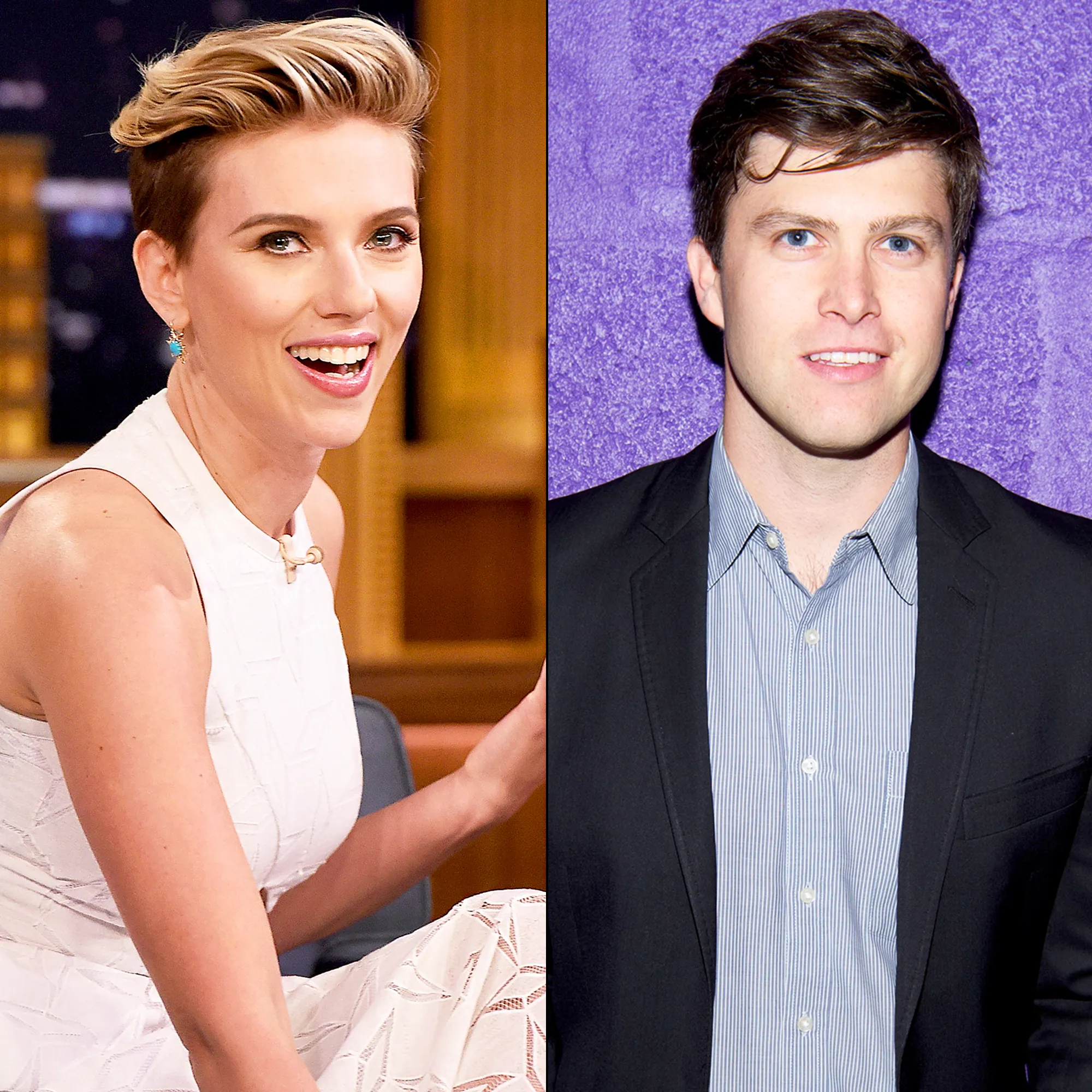 Scarlett Johansson and Colin Jost