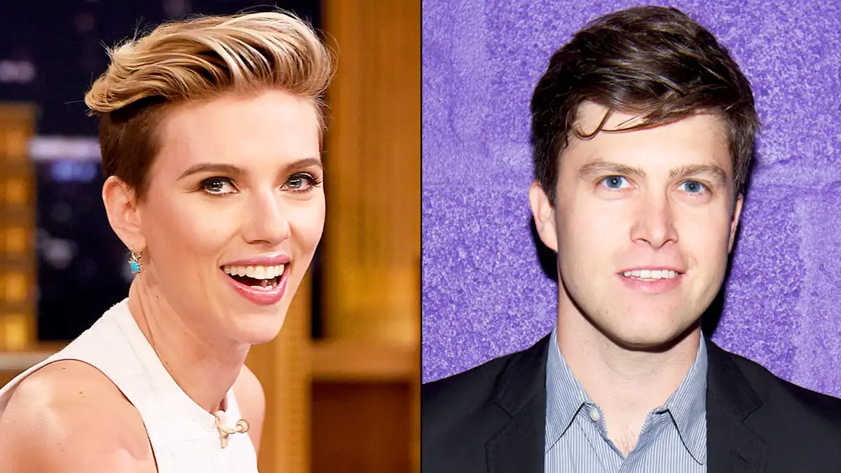 Scarlett Johansson and Colin Jost
