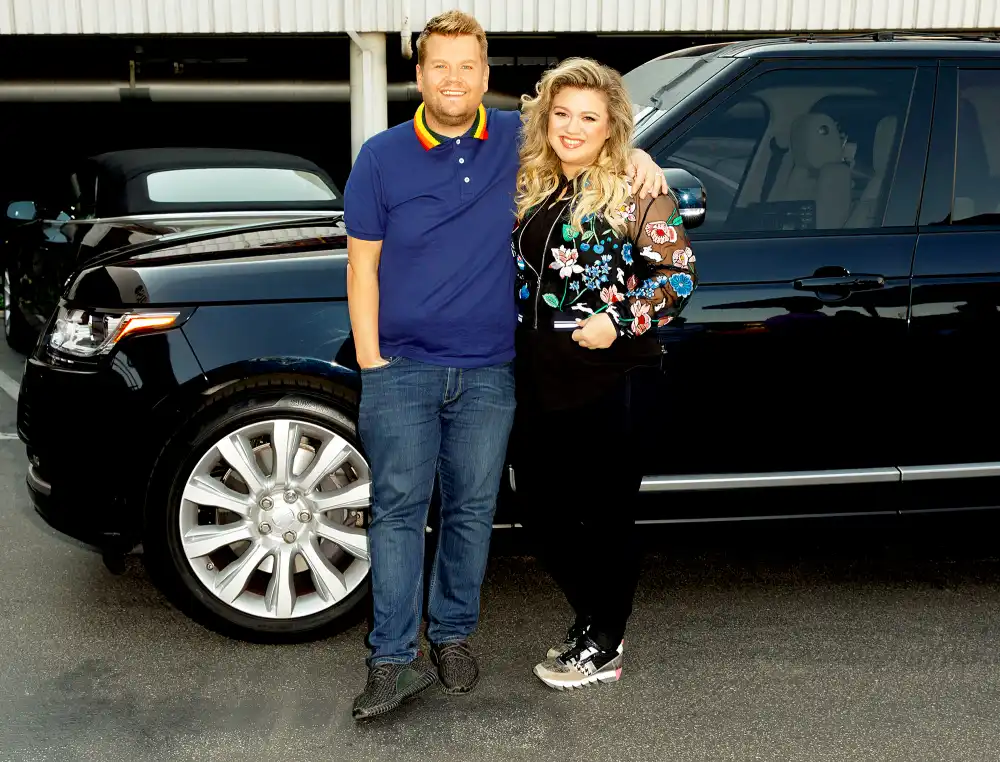 Kelly Clarkson performs in a Carpool Karaoke with James Corden during &lsquo;The Late Late Show with James Corden&lsquo;