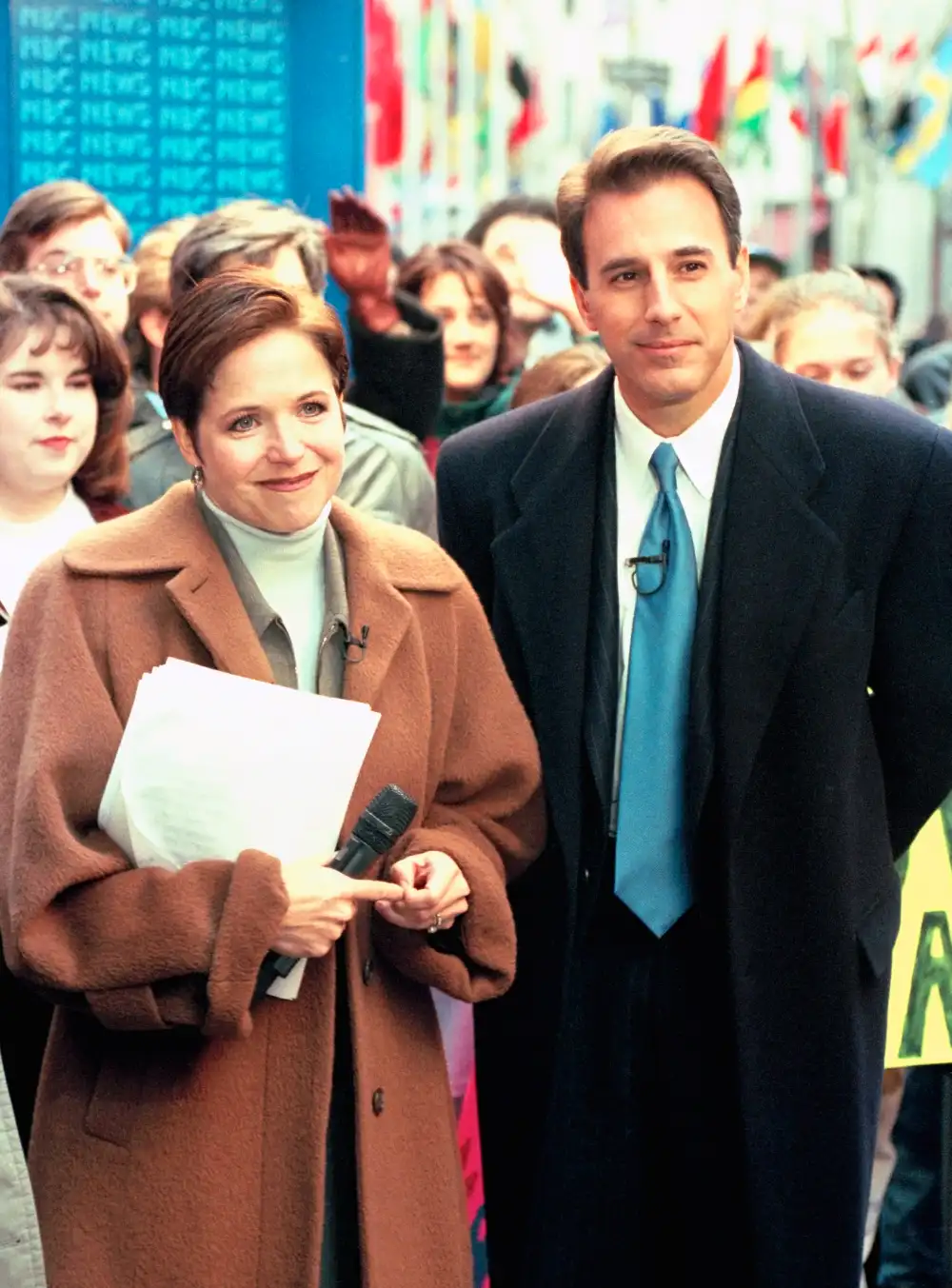 Katie Couric and Matt Lauer on &lsquo;Today&lsquo; show in New York City.