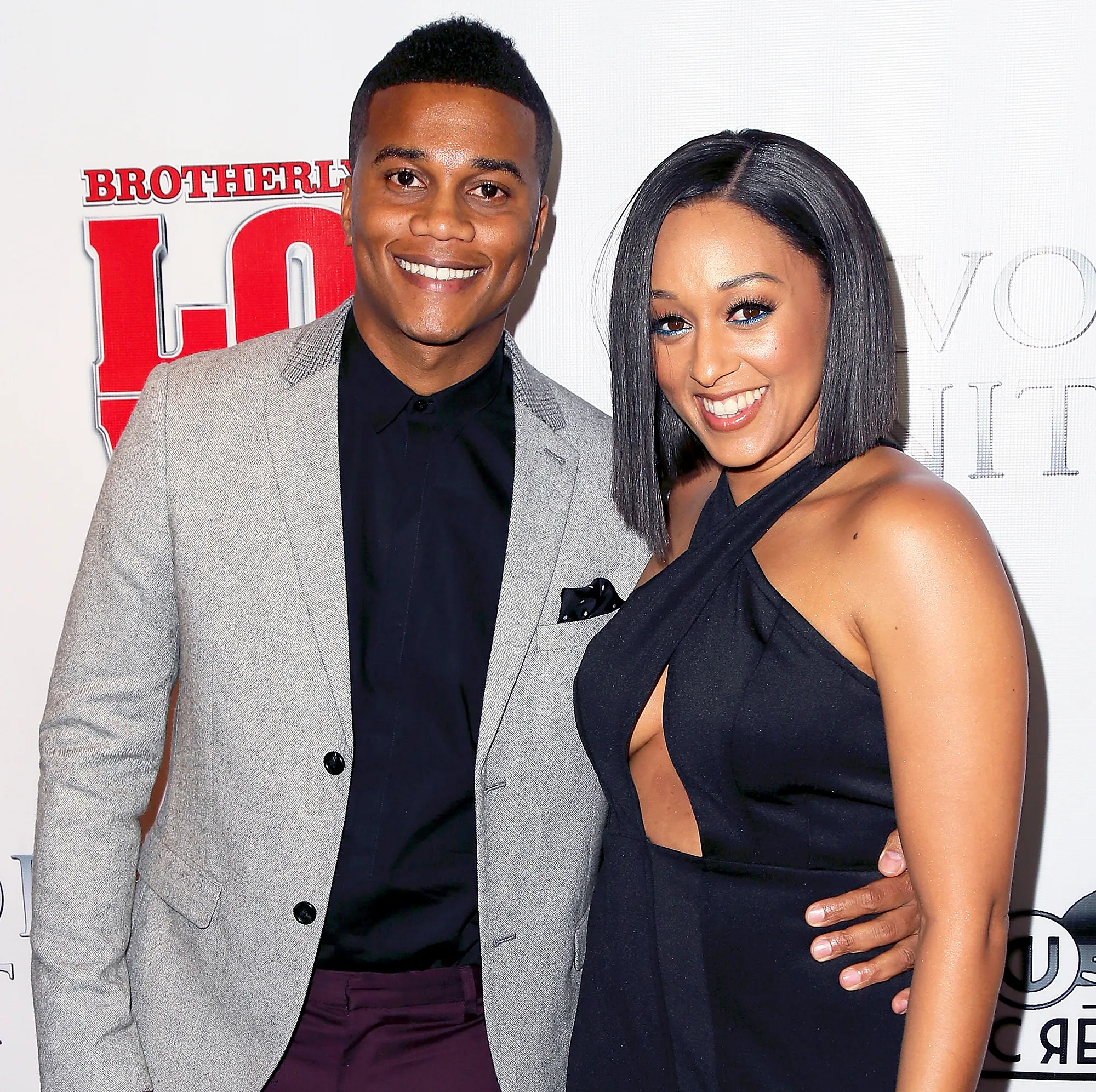 Cory Hardrict and Tia Mowry attend the premiere of "Brotherly Love" at SilverScreen Theater in West Hollywood, California.