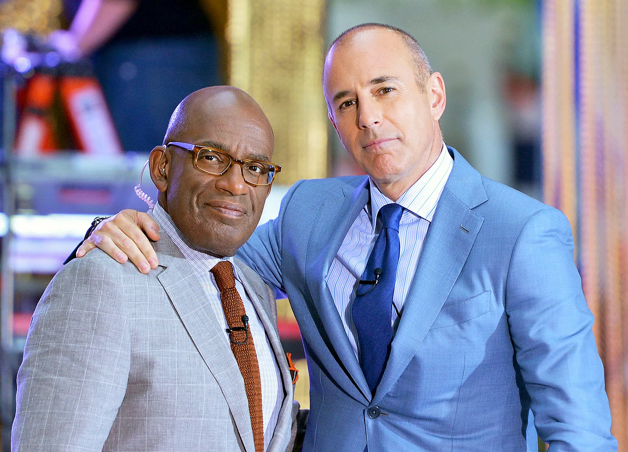 Al Roker and Matt Lauer at NBC's ‘Today‘ at Rockefeller Center in New York City.