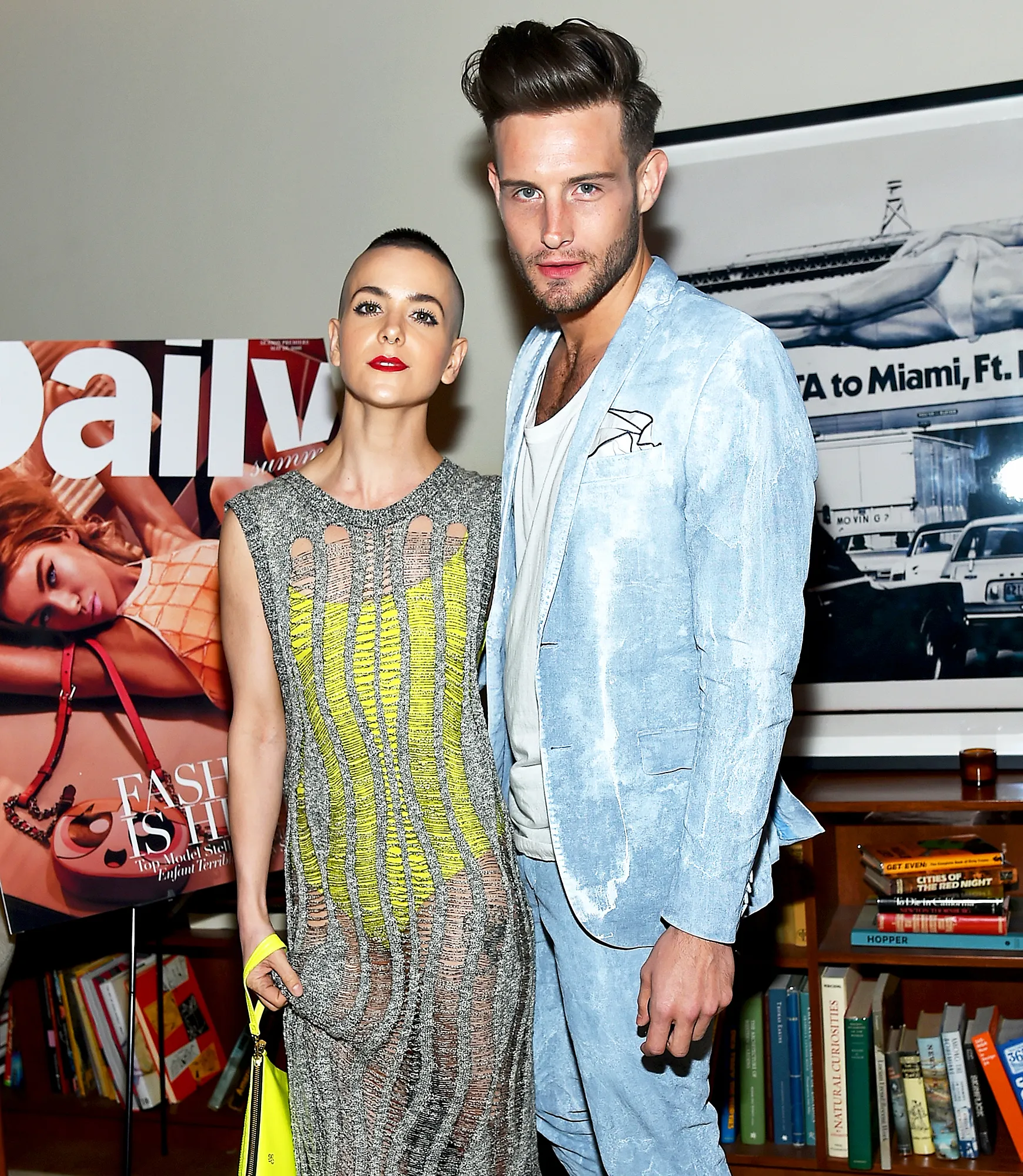 Bethany Meyers and Nico Tortorella attend the The Daily's Summer premiere party at the Smyth Hotel in New York City.