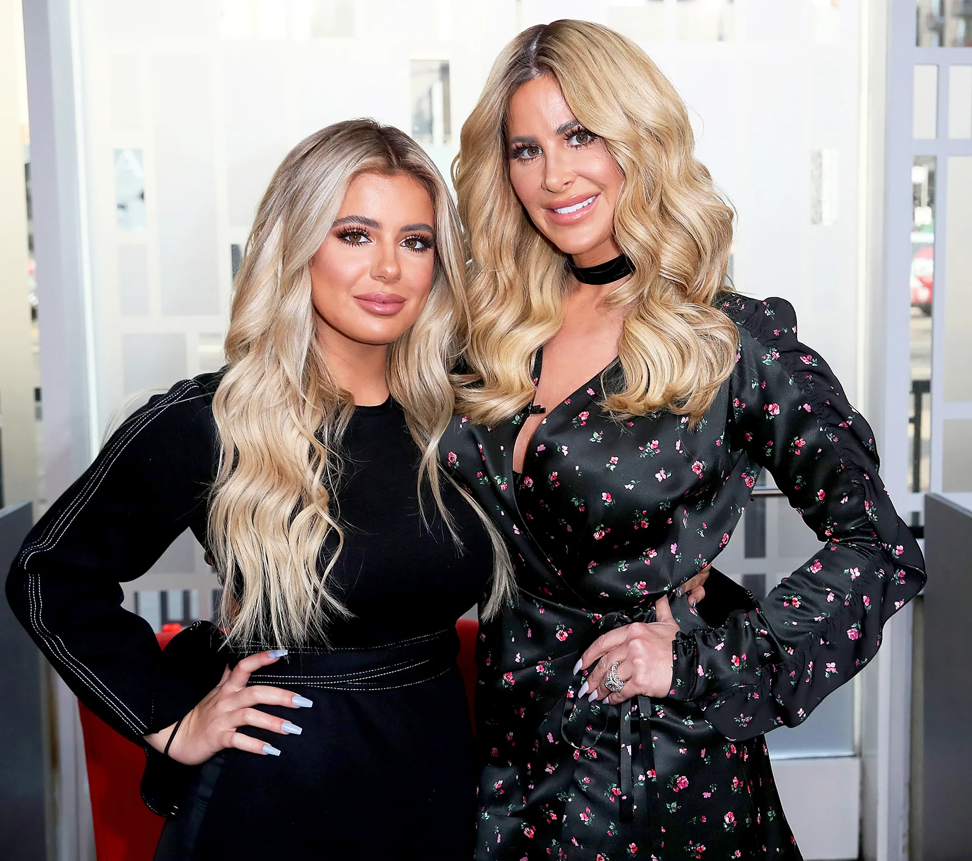 Kim Zolciak and Brielle Biermann visit Hollywood Today Live at W Hollywood on October 13, 2016 in Hollywood, California.
