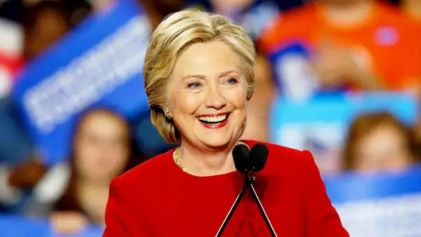 Hillary Clinton speaks during a rally at the Grand Valley State University Fieldhouse November 7, 2016 in Allendale, Michigan.