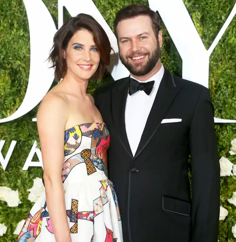 Cobie Smulders and Taran Killam attend the 71st Annual Tony Awards at Radio City Music Hall on June 11, 2017 in New York City.
