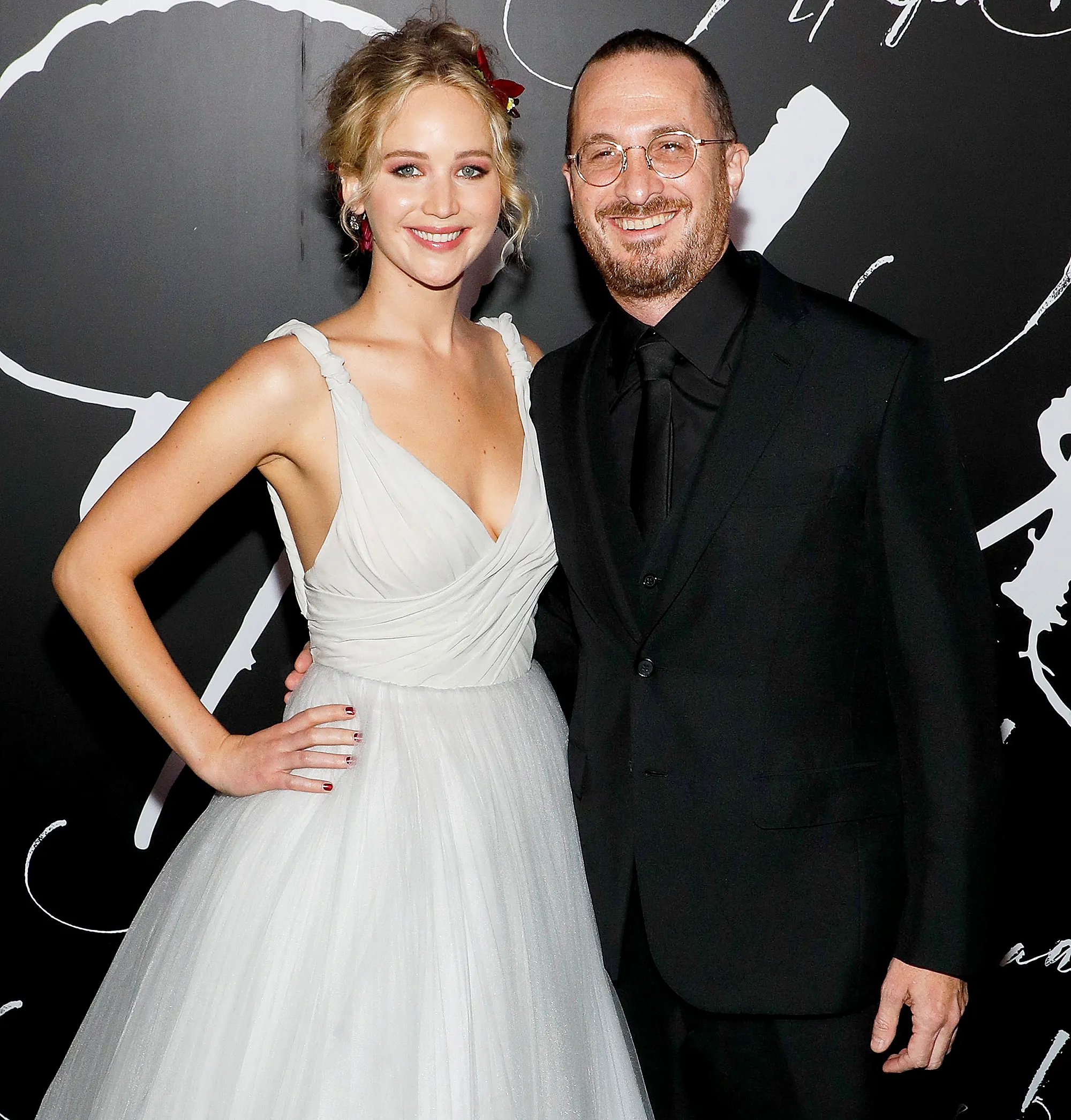 Jennifer Lawrence and Darren Aronofsky attend the premiere of "mother!" at Radio City Music Hall on September 13, 2017 in New York City.