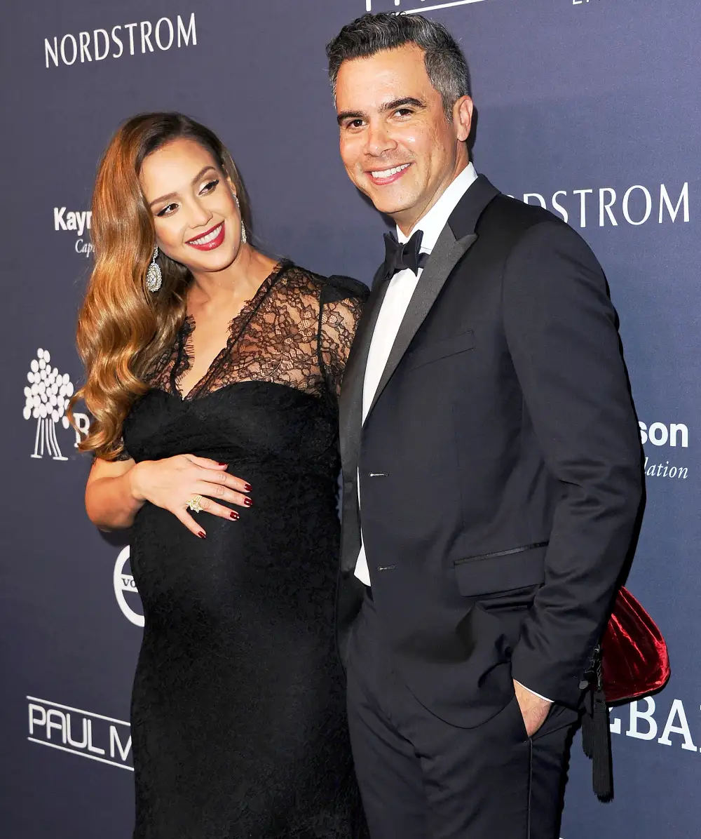 Jessica Alba and husband Cash Warren attend the 2017 Baby2Baby Gala at 3LABS on November 11, 2017 in Culver City, California.