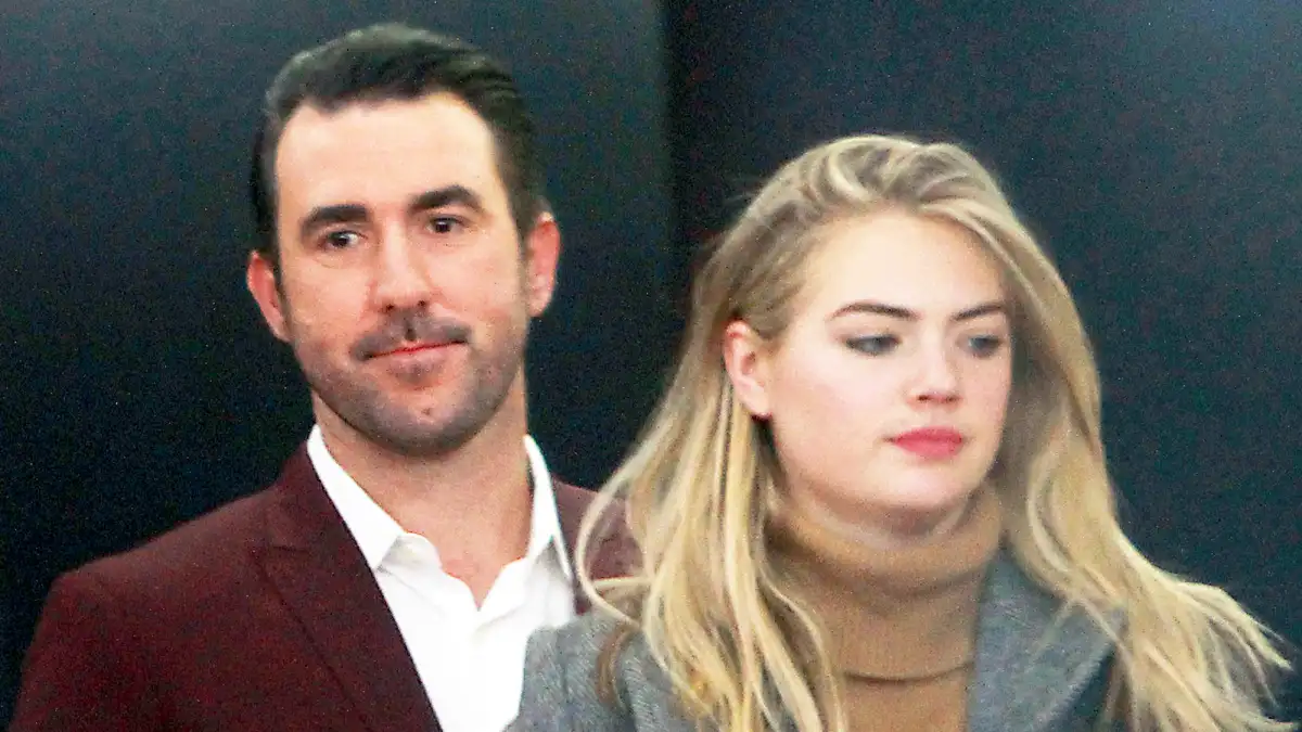 Justin Verlander and Kate Upton seen at NBC's Today Show on November 17, 2017 in New York City.