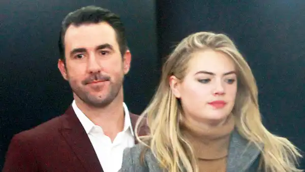 Justin Verlander and Kate Upton seen at NBC's Today Show on November 17, 2017 in New York City.