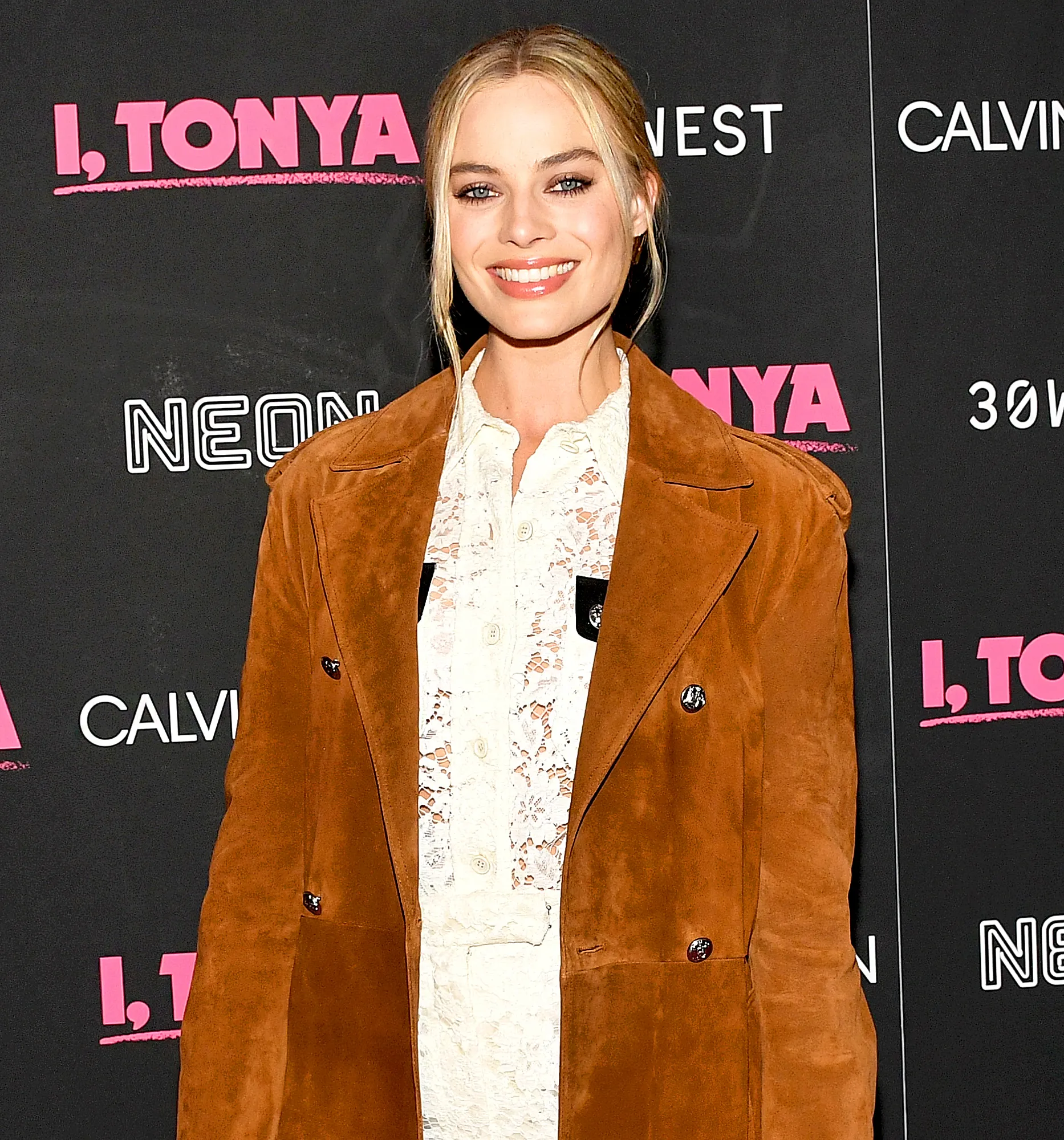 Margot Robbie attends the 'I, Tonya' New York Premiere at Village East Cinema on November 28, 2017 in New York City.