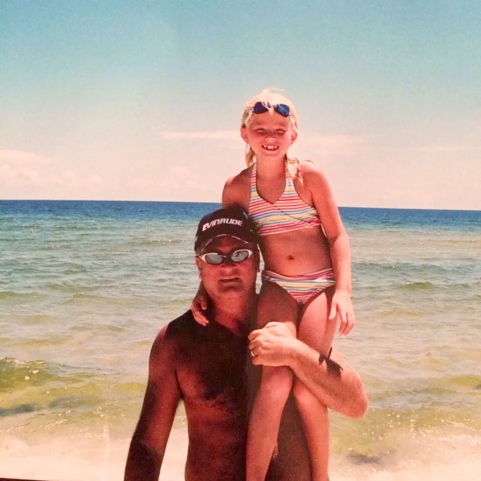 Bailey Sellers with her dad Michael