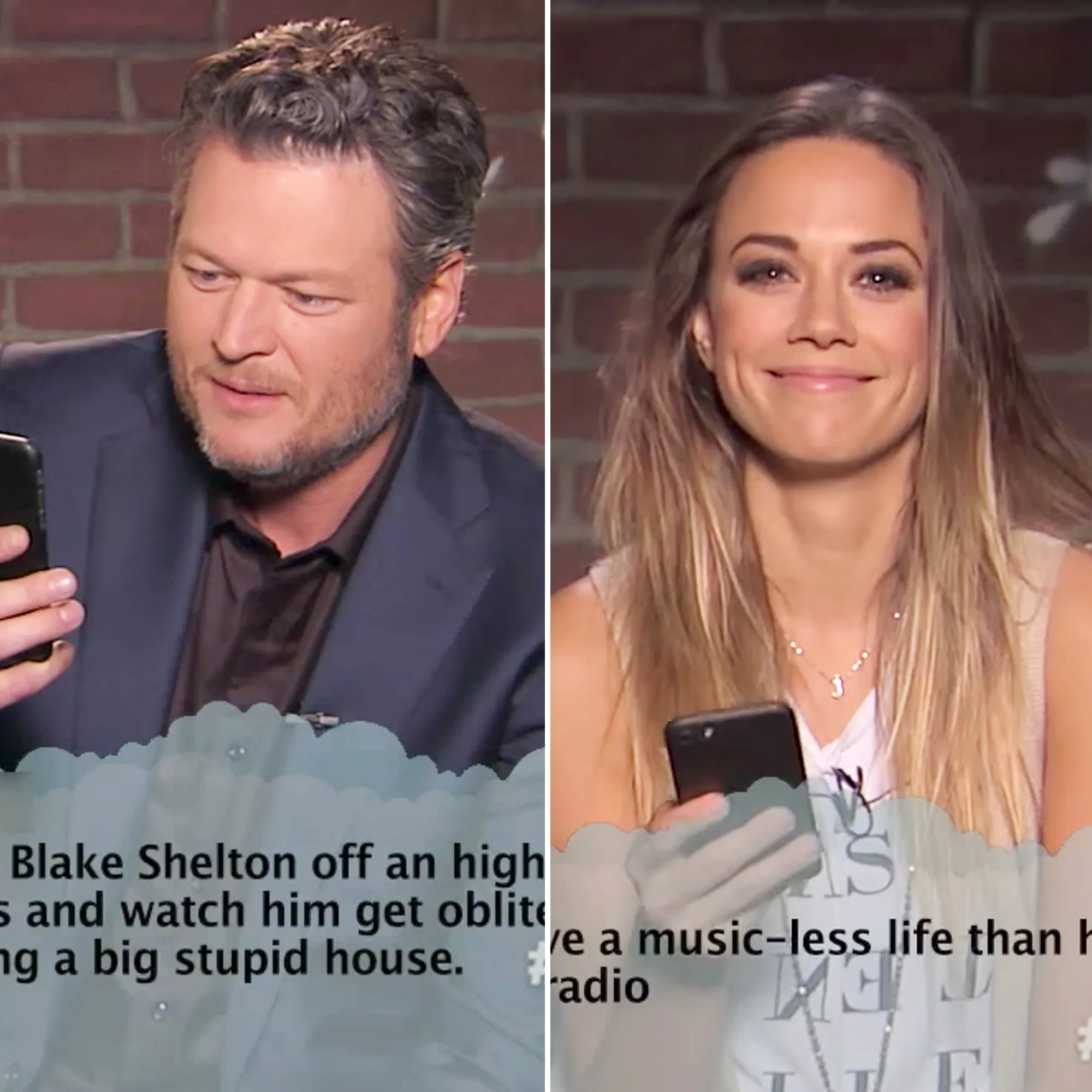 Blake Shelton Jana Kramer Mean Tweets