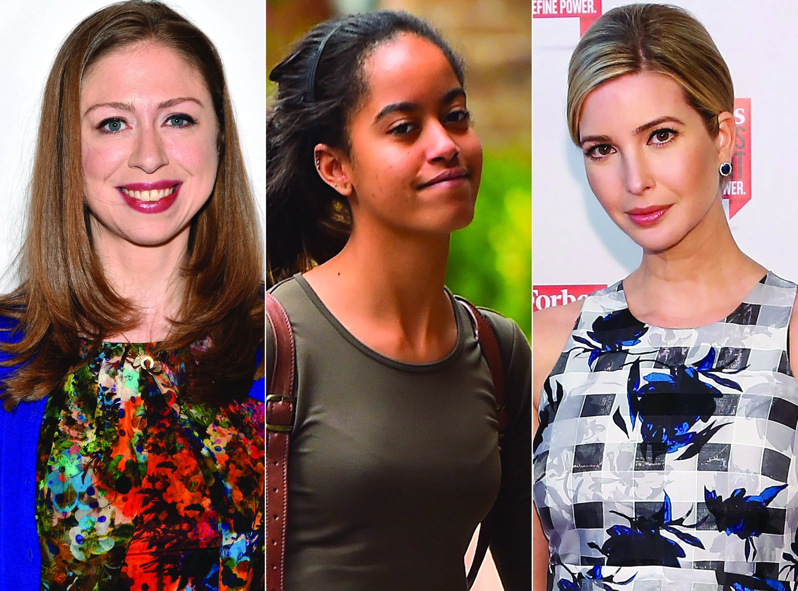 Chelsea Clinton, Malia Obama and Ivanka Trump