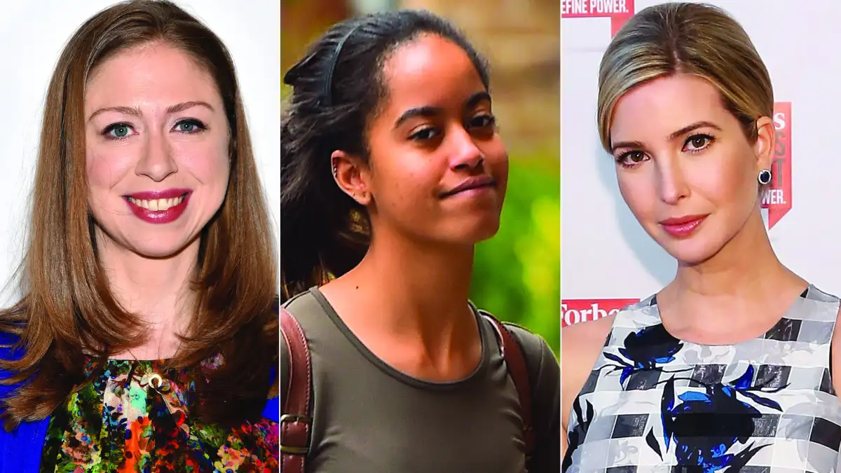 Chelsea Clinton, Malia Obama and Ivanka Trump