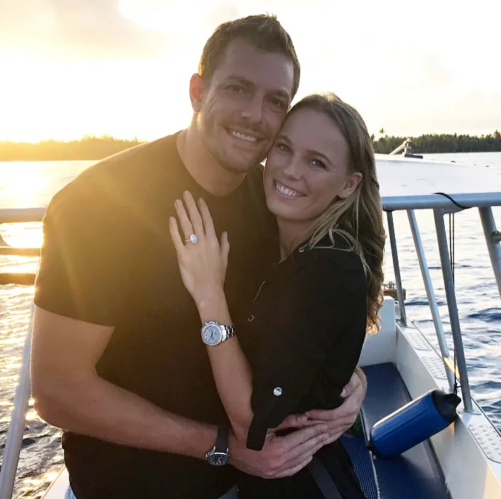 David Lee and Caroline Wozniacki