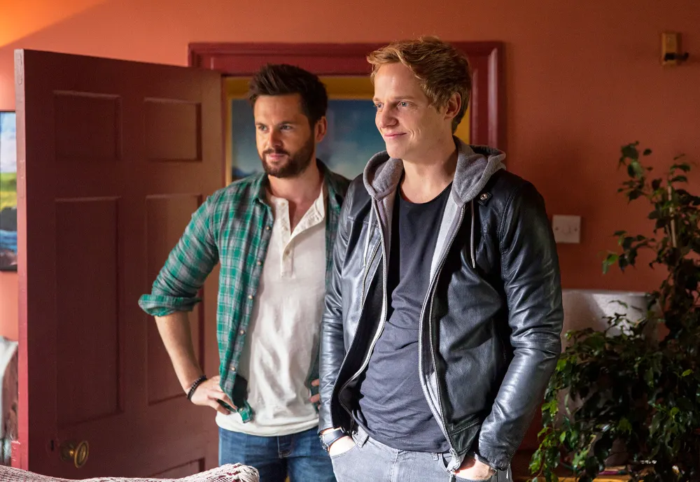 Tom Riley and Chris Geere as Charlie and Joel on &lsquo;Ill Behaviour&rsquo;
