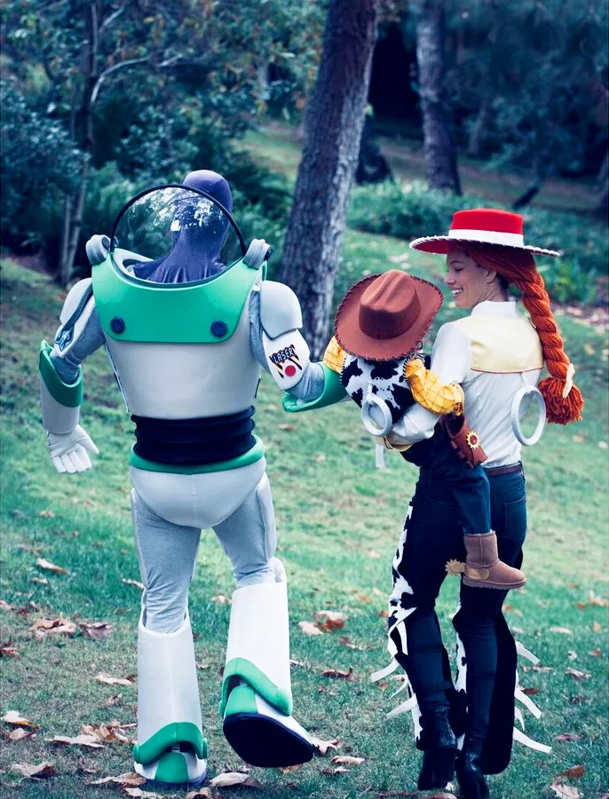 Justin Timberlake and Jessica Biel and Silas