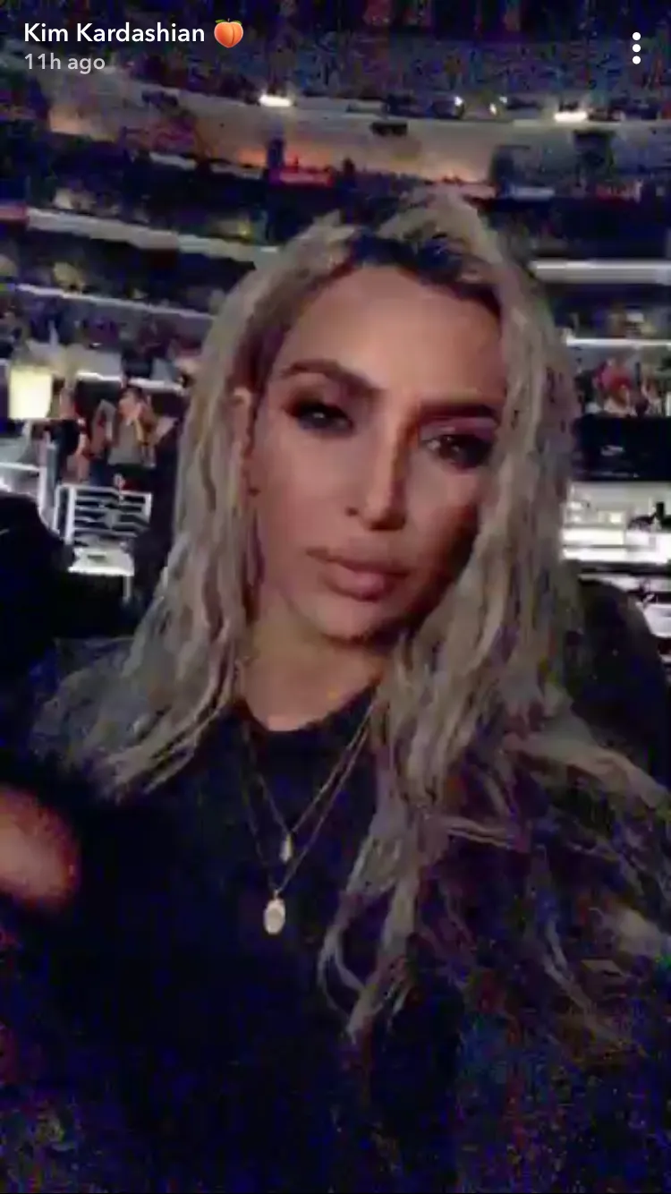 Kim Kardashian, North West, Katy Perry, Concert, Snapchat