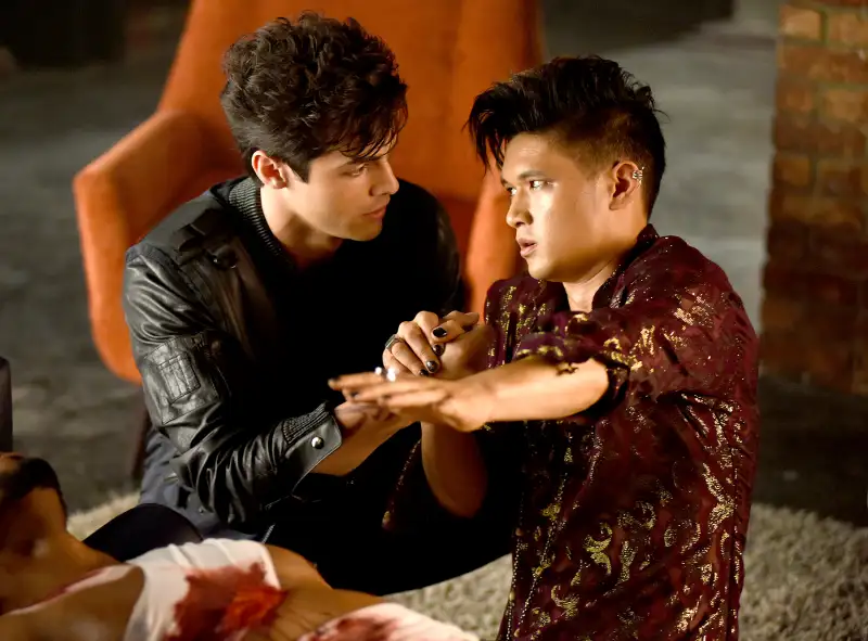 Matthew Daddario and Harry Shum Jr. on Shadowhunters
