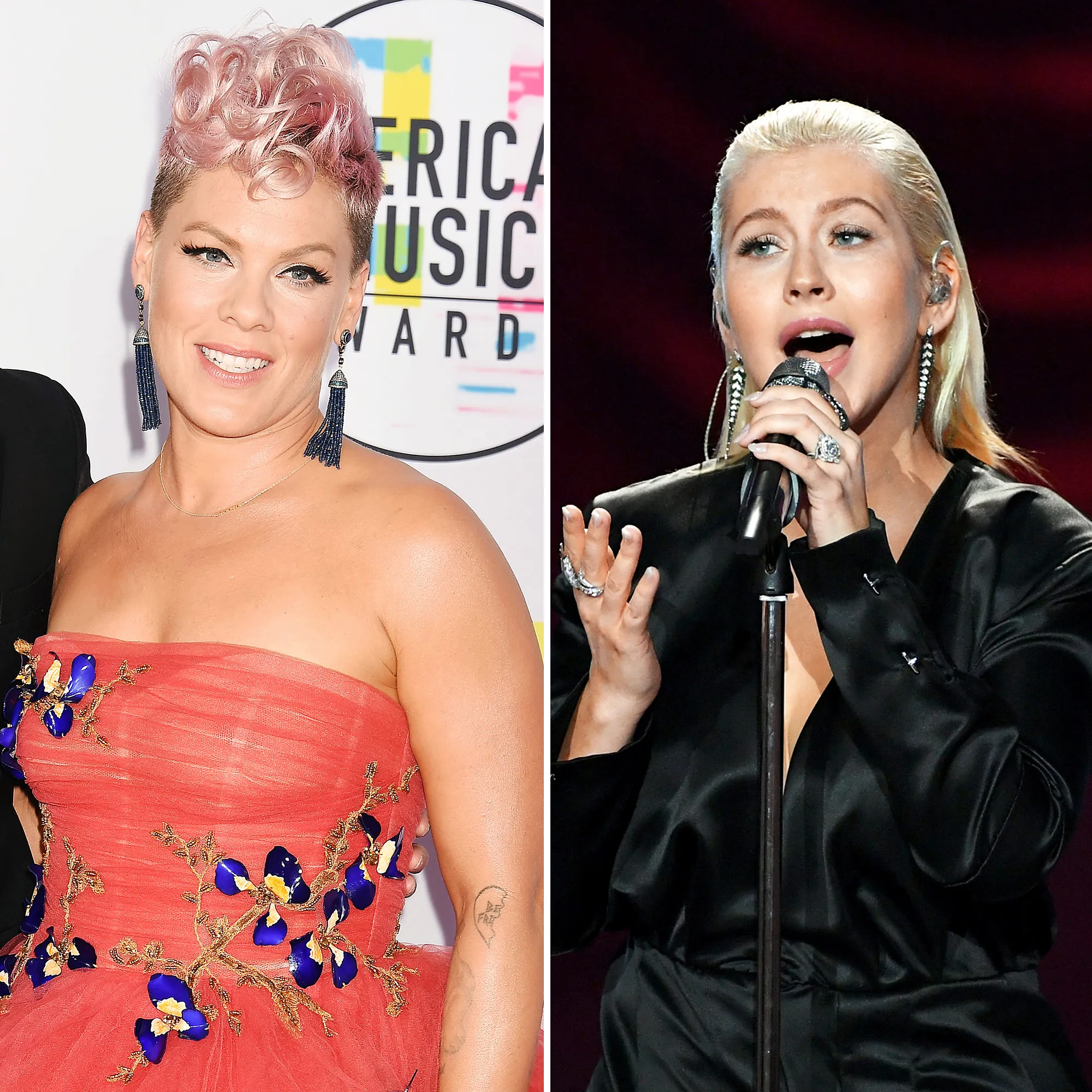 Pink Christina Aguilera AMAs 2017