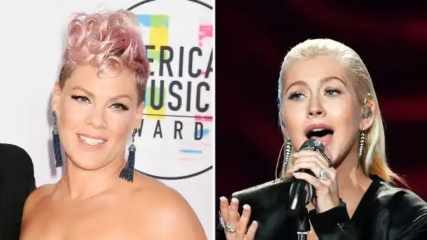 Pink Christina Aguilera AMAs 2017