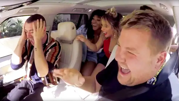 Sam Smith and Fifth Harmony perform in a Carpool Karaoke with James Corden during ‘Late Late Show with James Corden’