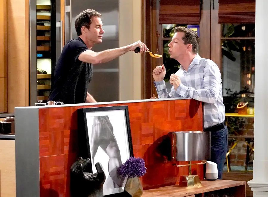 Eric McCormack as Will Truman, Sean Hayes as Jack McFarland