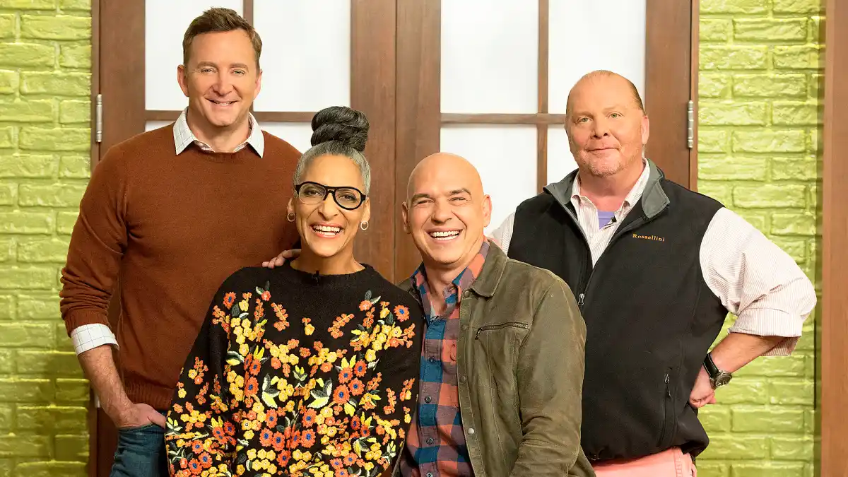 Clinton Kelly, Carla Hall, Michael Symon and Mario Batali on ‘The Chew‘
