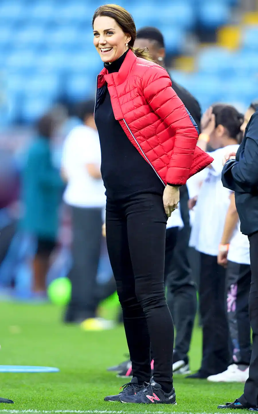 Catherine, Duchess of Cambridge visits Aston Villa Football Club on November 22, 2017 in Birmingham, England.
