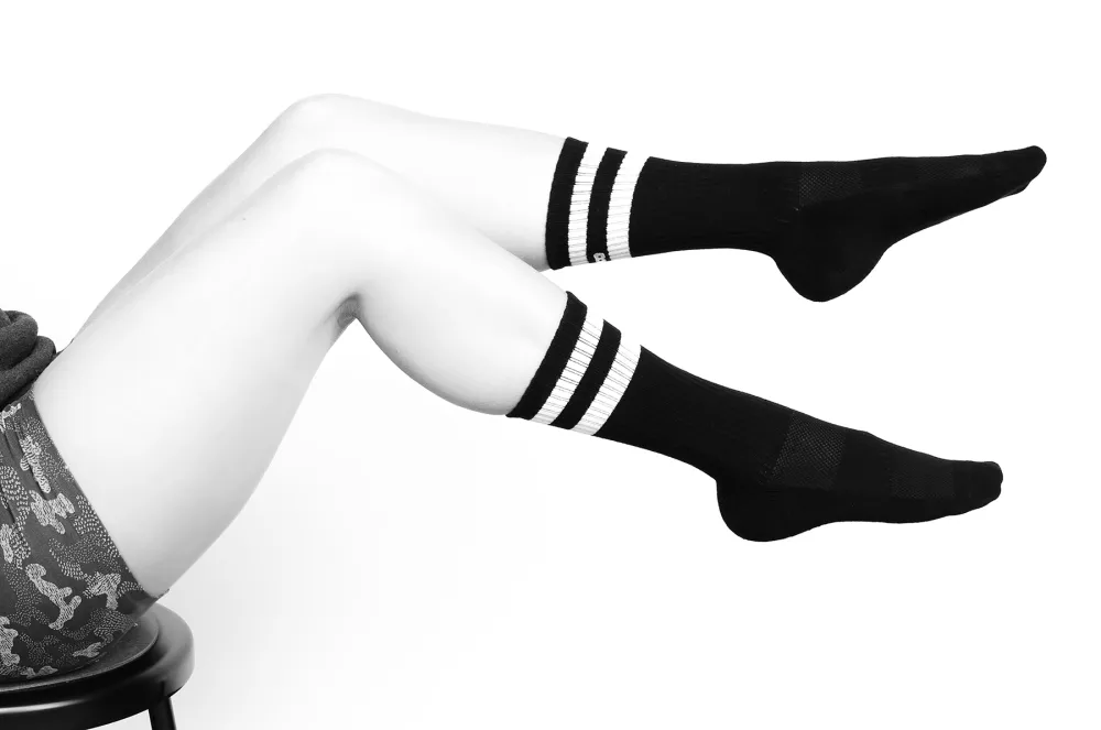 Cash Warren socks Black Out + White Out initiative