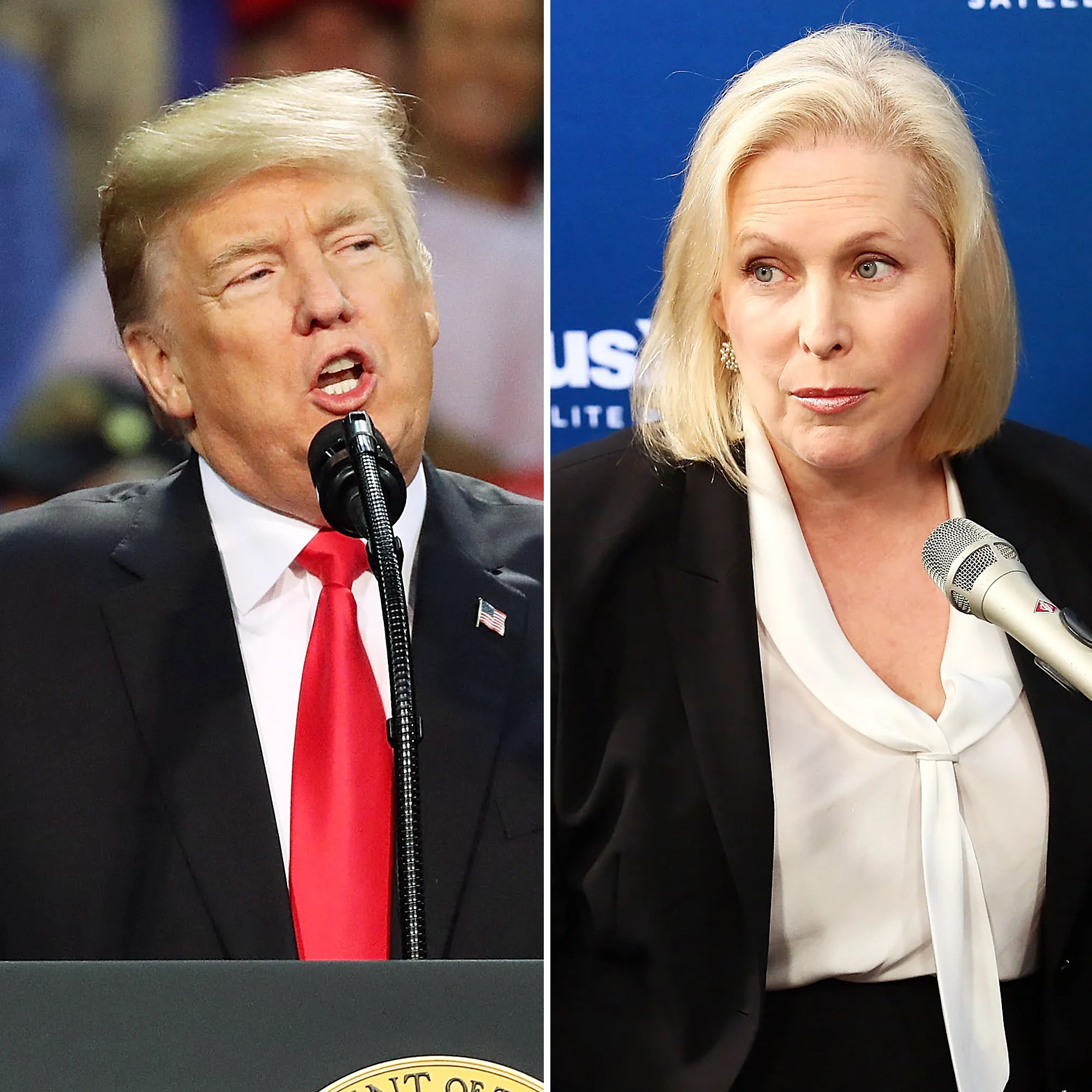 Donald Trump and Kirsten Gillibrand
