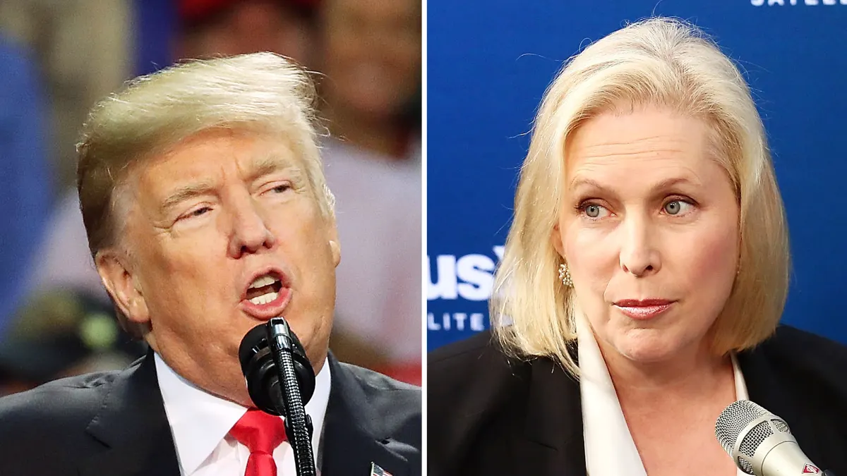 Donald Trump and Kirsten Gillibrand