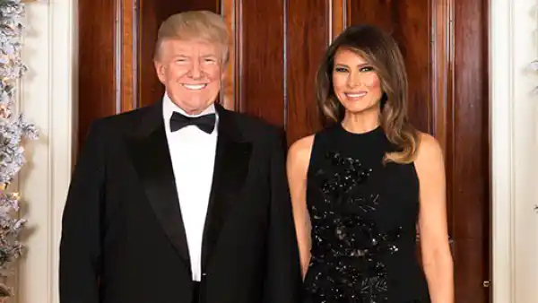 Donald Trump and Melania Trump Christmas card