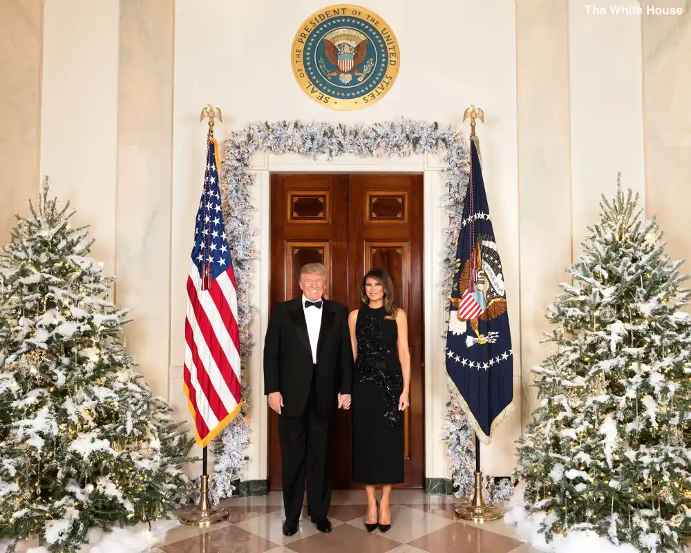 Donald Trump and Melania Trump Christmas card