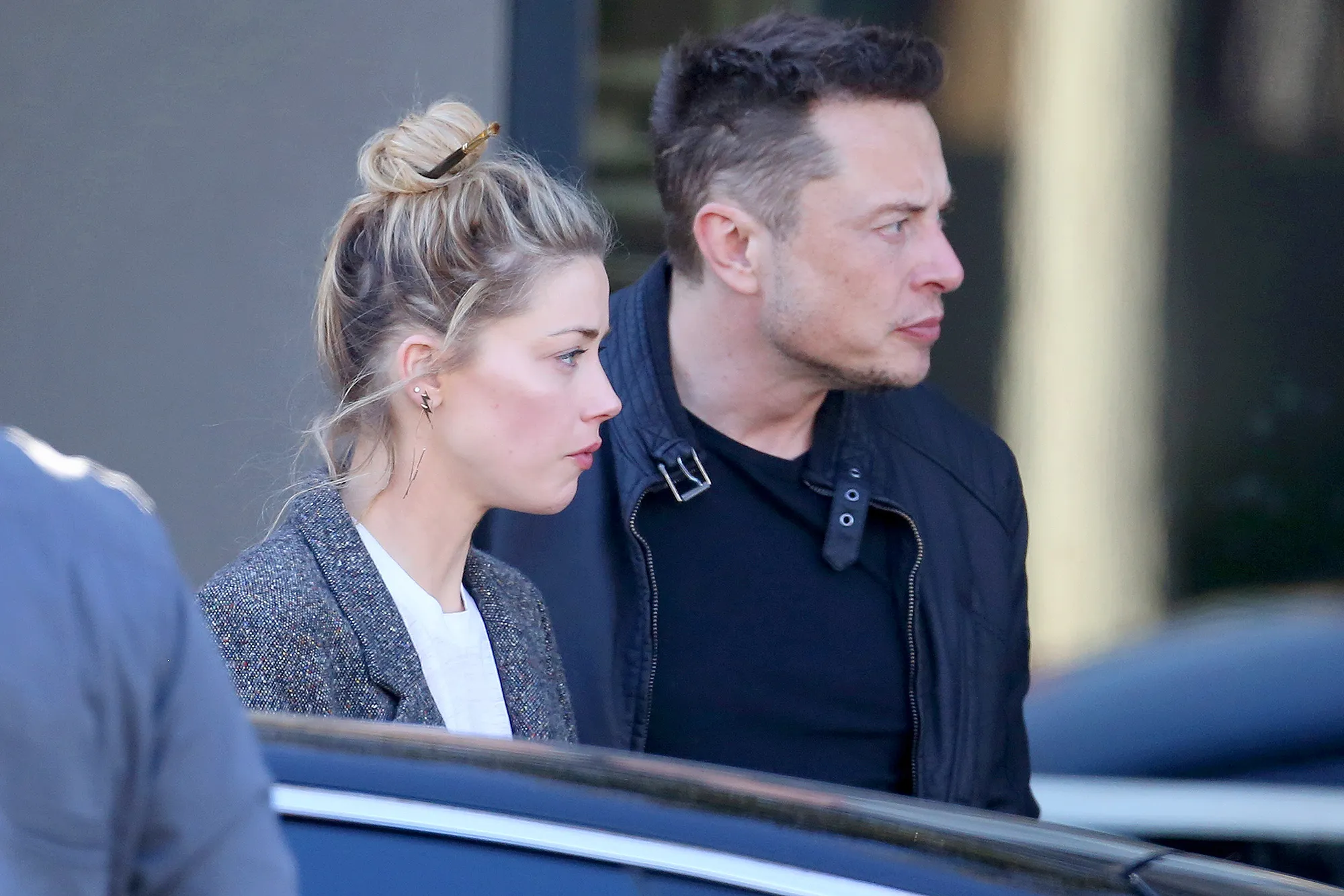Elon Musk, Amber Heard, Kiss, SpaceX
