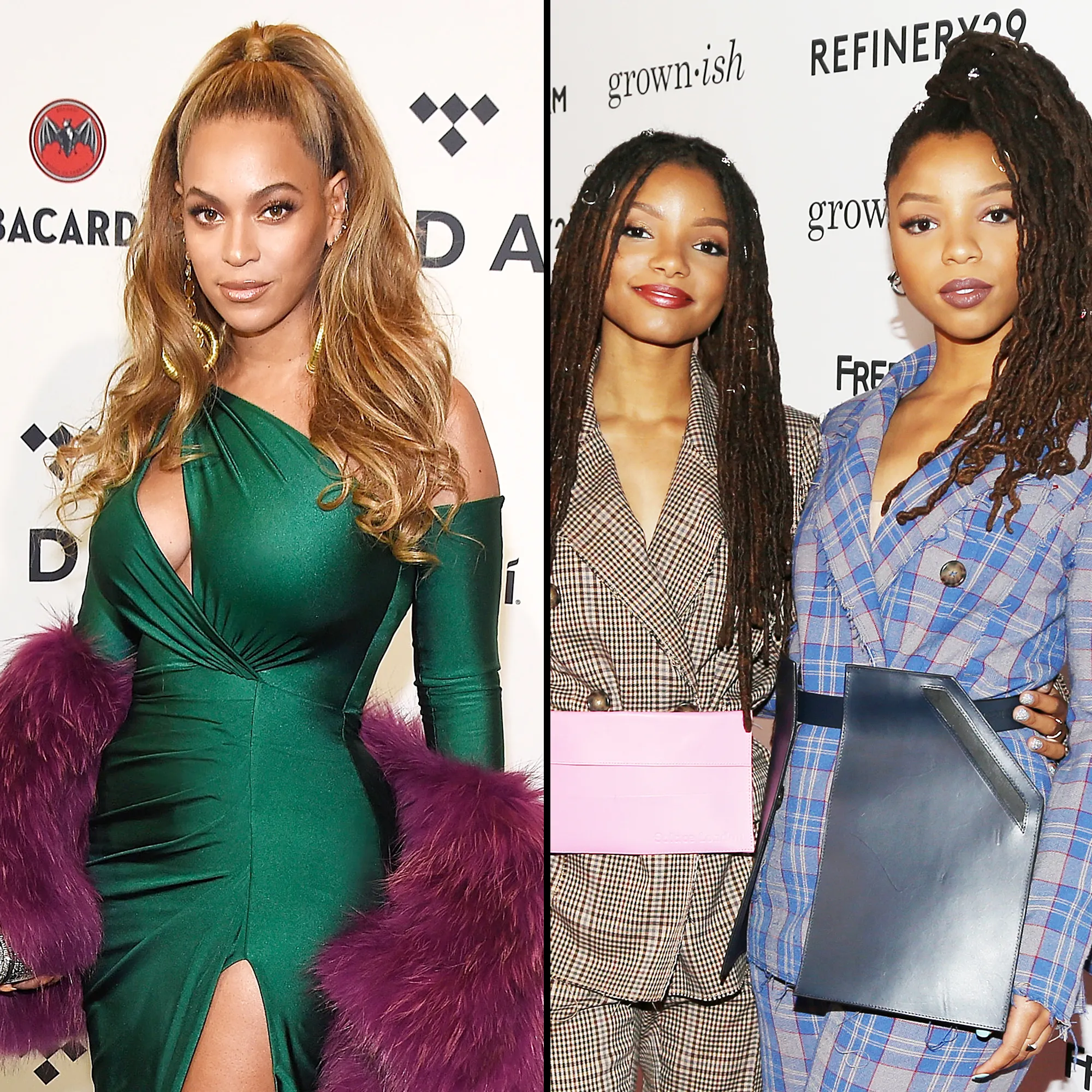Beyonce, Halle Bailey and Chloe Bailey