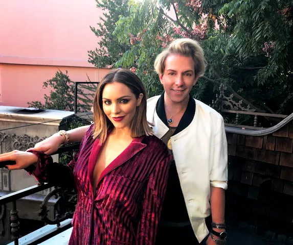 Katharine McPhee and Creative Director Derek Warburton