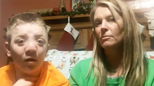Keaton Jones and his mother on This Morning
