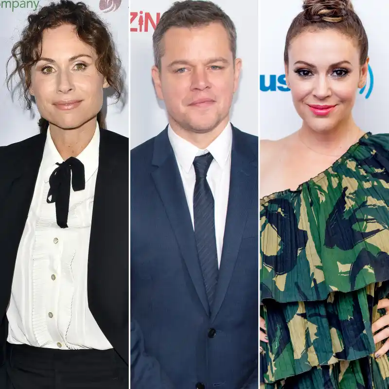 Minnie Driver, Matt Damon, Alyssa Milano, Sexual Allegations
