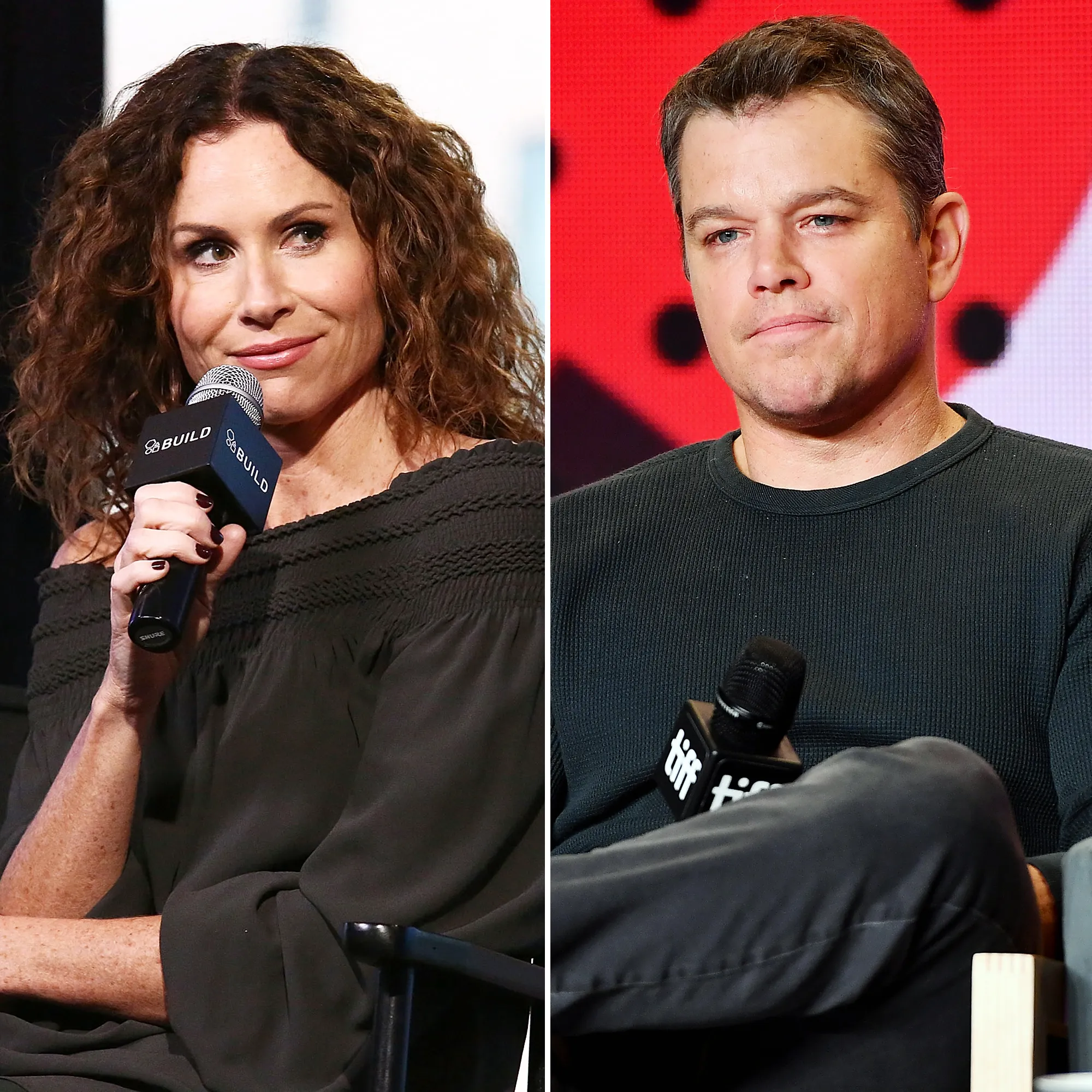 Minnie Driver and Matt Damon