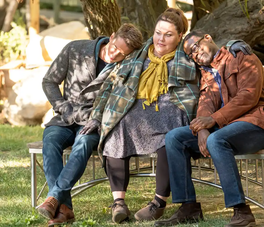 Justin Hartley as Kevin, Chrissy Metz as Kate, Sterling K. Brown as Randall on ‘This Is Us‘
