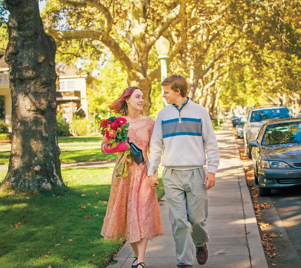 Saoirse Ronan and Lucas Hedges in &lsquo;Lady Bird&lsquo;